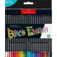 Карандаши цветные Faber-Castell Black Edition colour pencils 24 цвета трехгранные черное дерево, (116424) (31227)