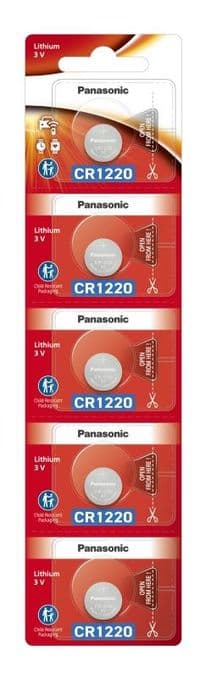 Батарейка Panasonic літієва CR1220 блістер, 5 шт.
