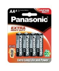 Батарейка Panasonic Extra Heavy Duty вугільно-цинкова AA(R6) блістер, 4 шт.