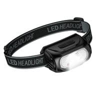 Налобний ліхтарик HOCO DL24, 3+3 режими, White+Red, sensor, корпус-пластик, водостійкий, ip44, живлення АКБ вбудований, USB Type-С кабель, Вох