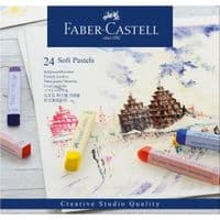 Пастель Faber-Castell Soft Pastels, мягкая, длина мела 70 мм, 24 цвета, 128324 (16794)