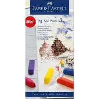Пастель Faber-Castell Soft Pastels Mini, длина мела (35 мм), 24 цвета, 128224 (8538)