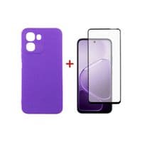 Чехол для мобильного телефона Dengos Carbon Cover + Glass Oppo A6x/A6k Purple (DG-KM-193)