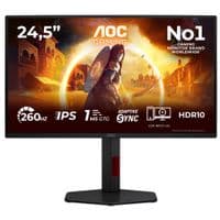 Монiтор TFT AOC 24.5" 25G4ZR IPS FHD 300nit 240Hz 2*HDMI DP Pivot Black