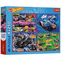 Пазл Trefl Hot Wheels Гоночный автомобиль 4х 250 элементов (5900511133127)