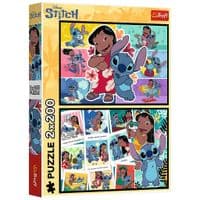 Пазл Trefl Lilo&Stitch Счастливая жизнь Стич 2х200 элементов (5900511133349)