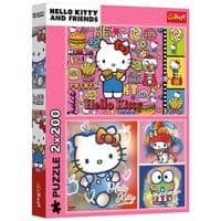 Пазл Trefl Hello Kitty Приветствую Китти и друзей 2х200 элементов (5900511133363)