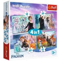 Пазл Trefl Frozen Удивительный мир Ледяного сердца 4 в 1 (12, 15, 20, 24) (5900511343816)