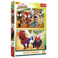 Пазл Trefl Marvel Спайди и динозавры 2х24 элемента (5900511344325)