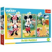 Пазл Trefl Mickey&friends Мышь на празднике 3 х 50 элементов (5900511348811)