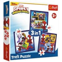 Пазл Trefl Marvel Команда Спайди и динозавры 3 в 1 (5900511348927)