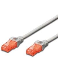 Патч-корд DIGITUS CAT 6 UTP, 30м, AWG 26/7, Cu, LSZH, сірий