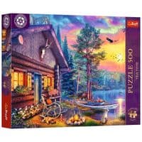 Пазл Trefl Premium Plus Tea Time : Вечерний закат возле домика 500 элементов (5900511376173)