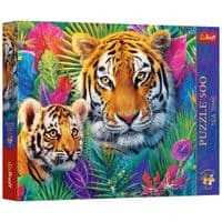 Пазл Trefl Premium Plus Tea Time: Тигры в джунглях 500 элементов (5900511376258)