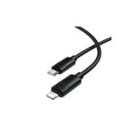 Дата кабель USB-C to Lightning 1.0m PD30W silicone BX123 Leya black BOROFONE (6941991124174)
