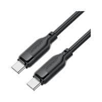 Дата кабель USB-C to USB-C 1.2m 60W TPU black Acefast (6974316283805)