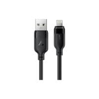Дата кабель USB 2.0 AM to Lightning 2.0m 2.4A TPE black Acefast (6974316286271)