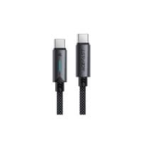 Дата кабель USB-C to USB-C 1.2m 60W nylon black Acefast (6974316284475)