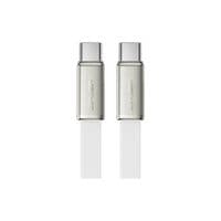Дата кабель USB-C to USB-C 1.2m 60W 3A nylon white Acefast (6974316286257)
