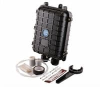Муфта оптична Crosver FOSC-M023 / 24-1-12 тупикового типу, герметична, 2 введення, 1 касета, до 12 зварок