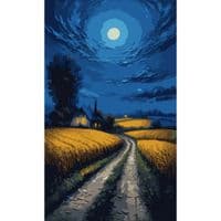 Картина по номерам Santi Украинские степи 30х50 см LED подсветкой (956544)
