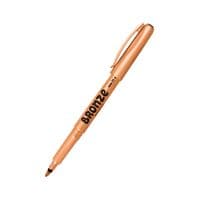 Маркер Centropen Bronze 2670, для надписей на любых поверхностях, на водной основе, бронзовый цвет металлик, круг (2670/14)