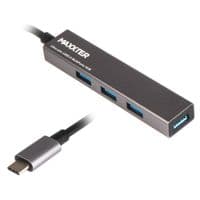 USB-хаб Type-C Maxxter 4xUSB3.0 темно-сірий (HU3C-4P-02)