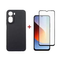 Чехол для мобильного телефона Dengos Carbon Cover + Glass Xiaomi Redmi A7 Pro Black (DG-KM-202)