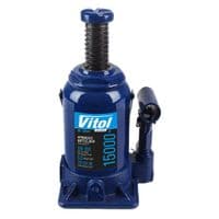 Домкрат Vitol DB-15002H/JX107S, телескопічний, гідравлічний, 15т, min 185мм, max 350мм (DB-15002H)