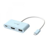 Багатопортовий мультиадаптер J5create JCA379EC-N, USB Type-C 3-в-1 блакитний