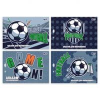 Альбом для рисования Yes А4 12 листов скоба с перфорацией Football (130615)
