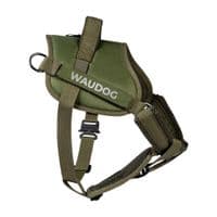 Шлея для собак WAUDOG PRO-2 світловідбивна, металевий фастекс M хакі (688231)