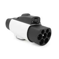 Адаптер перехідник для зарядки електромобіля Type2-GB/T, 32A, 22kW, IP67, Black/Grey