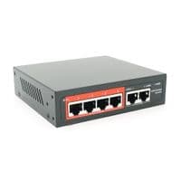 4-портовий керований PoE комутатор YOSO YO204D-52 з 4 портами POE 100Мбіт + 2 UP-Link 100Мбіт 52V/52W. APP-Amitres