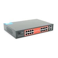 16-портовий гігабітний керований PoE комутатор YOSO YO316-240 з 16 портами POE 1000Мбіт + 2 UP-Link 1000Мбіт + 1 SFP. 52V/240W. APP-Amitres