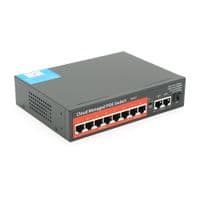 8-портовий керований PoE комутатор YOSO YO308G-120 з 6 портами POE 100Мбіт + 2 POE 1000Мбіт + 2 UP-Link 1000Мбіт + 1 SFP, 52V/120W. APP-Amitres