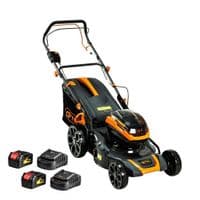 Газонокосилка GTM аккумуляторная, 2×18V, 48см, самоходная, 2×4Ah, ЗУ (BLM48H-SP_KIT)