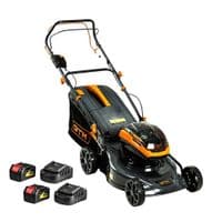Газонокосилка GTM аккумуляторная, 2×18V, 48см, самоходная, 2×4Ah, ЗУ (BLM48-SP_KIT)