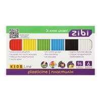 Пластилин ZiBi KIDS Line 6 цветов, 96 г (ZB.6271)