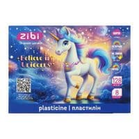 Пластилин ZiBi KIDS Line UNICORN 8 цветов, 128 г (ZB.6280)
