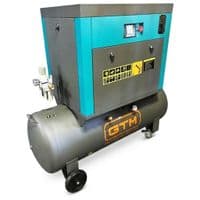 Компрессор GTM винтовой, ресивер 200л, 680л/мин, 5.5kW, 8бар, 380V, инвертор, кожух (DLG5.5V WITH CLOSED CASE)
