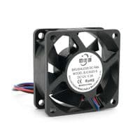 Кулер корпусний Merlion BJC6025-S, 60x60x25mm, 12V / 0.3A, RPM 1500&amp;plusmn;15%, 3-pin, Black, OEM