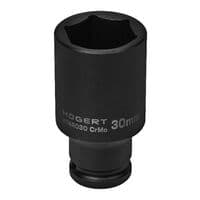 Головка ударна подовжена Hex 1/2", CrMo, 30, HT4R030 Hoegert