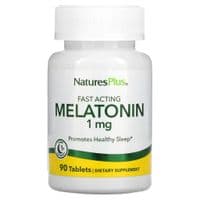 Аминокислота Natures Plus Мелатонин Быстродействующий, 1 мг, Fast Acting Melatonin, 90 табле (NAP-47624)