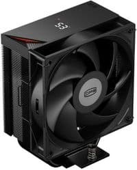 Кулер для процесора PcCooler RT400 Digital ARGB, Black, алюміній/мідь, 1x120 мм ARGB, для Intel 1851/1700/1200/115x, AMD AM5/AM4, цифровий LED екран, висота 152 мм, до 235 Вт (RT400-BKAWYL-GL)