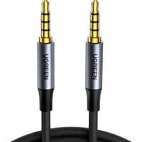 Кабель мультимедийный 3.5mm M to 3.5mm M 1.0m (4pin) AV183 gray Ugreen (10648)