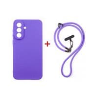Чехол для мобильного телефона Dengos Case + Cross-body Strap Xiaomi Redmi 15 Purple+Purple (DG-KM-CCRB-46)