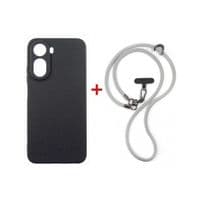 Чохол до мобільного телефона Dengos Case + Cross-body Strap Xiaomi Redmi A7 Pro Black+Grey (DG-KM-CCRB-51)