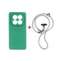 Чохол до мобільного телефона Dengos Case + Cross-body Strap Xiaomi Redmi Note 15 Pro 4G Mint+Grey (DG-KM-CCRB-39)