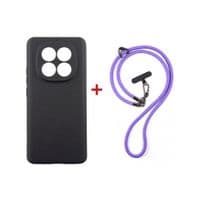 Чохол до мобільного телефона Dengos Case + Cross-body Strap Xiaomi Redmi Note 15 Black+Purple (DG-KM-CCRB-34)